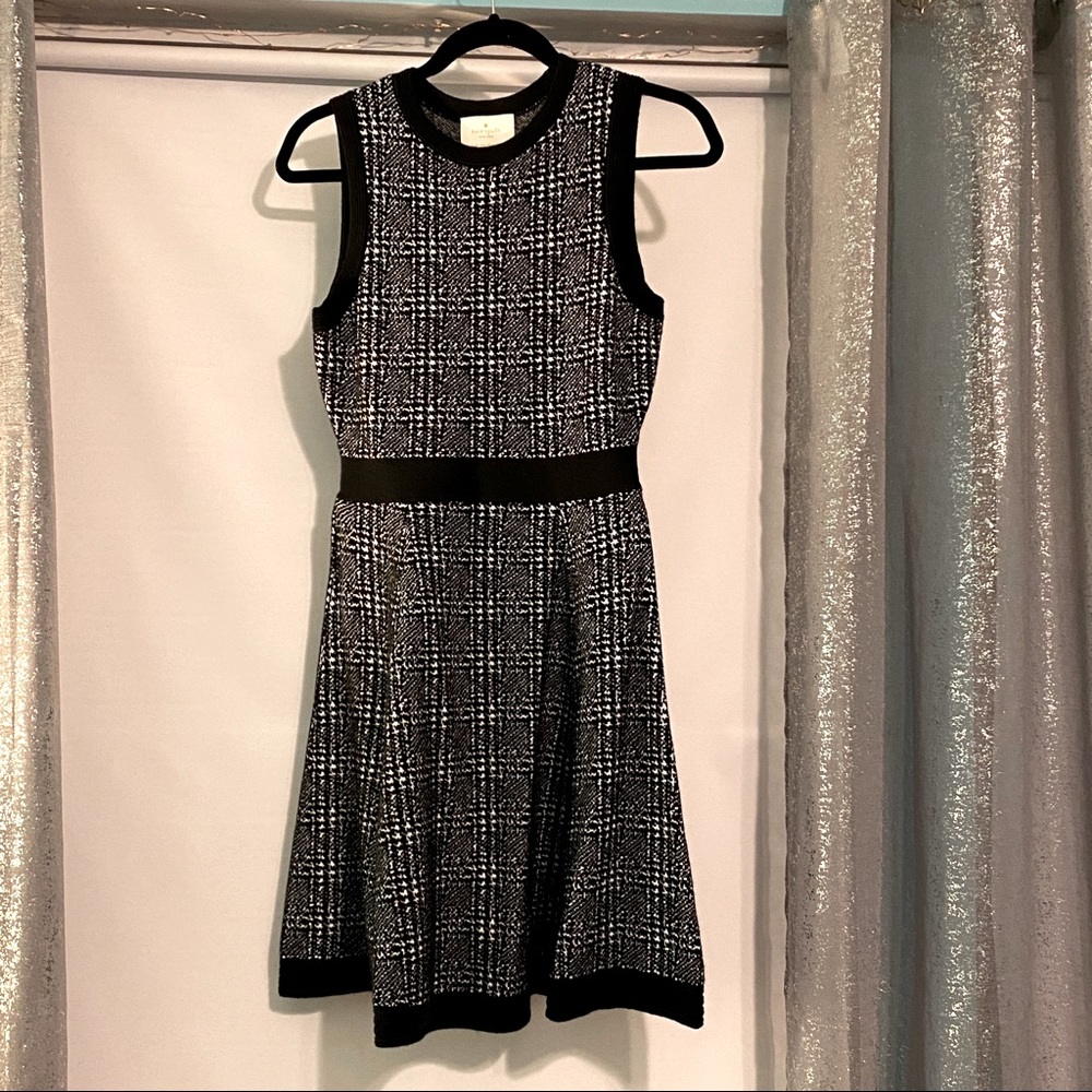 Kate Spade Plaid Knit sweater dress